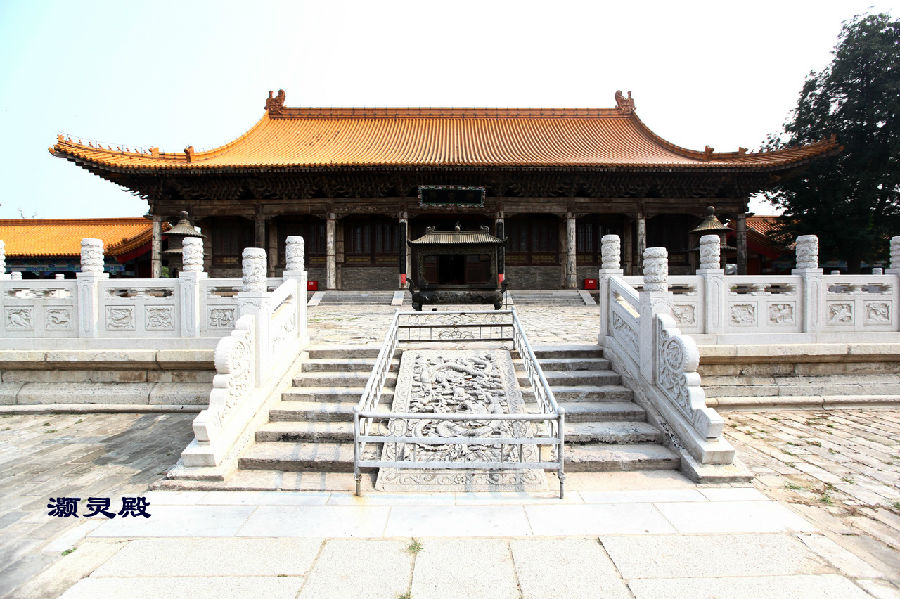 A scenic view of Xianyang Zhaoren Temple Main Hall