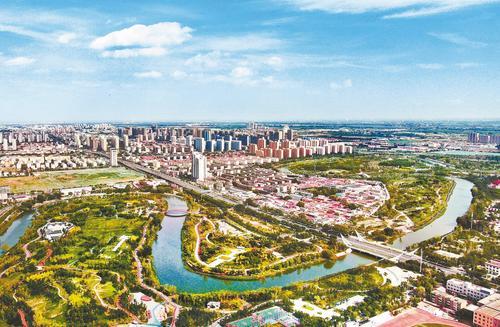 A scenic view of Xingtai Beizhou Ancient City Site