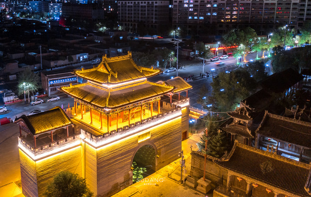 A scenic view of Xining Huangyuan Chenghuangmiao