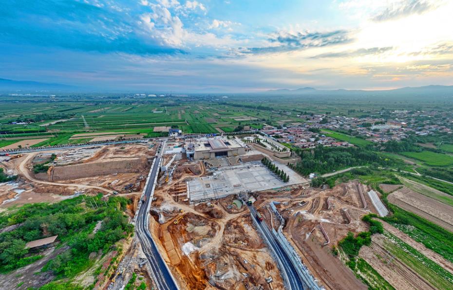 A scenic view of Xinzhou Fenyang Palace Site