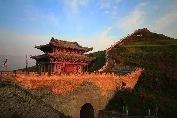A scenic view of Xinzhou Great Wall Yanmenguan