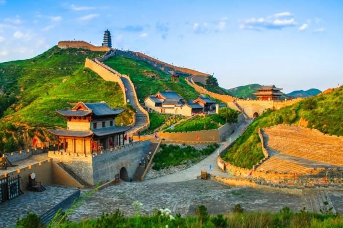 A scenic view of Xinzhou Great Wall Yanmenguan