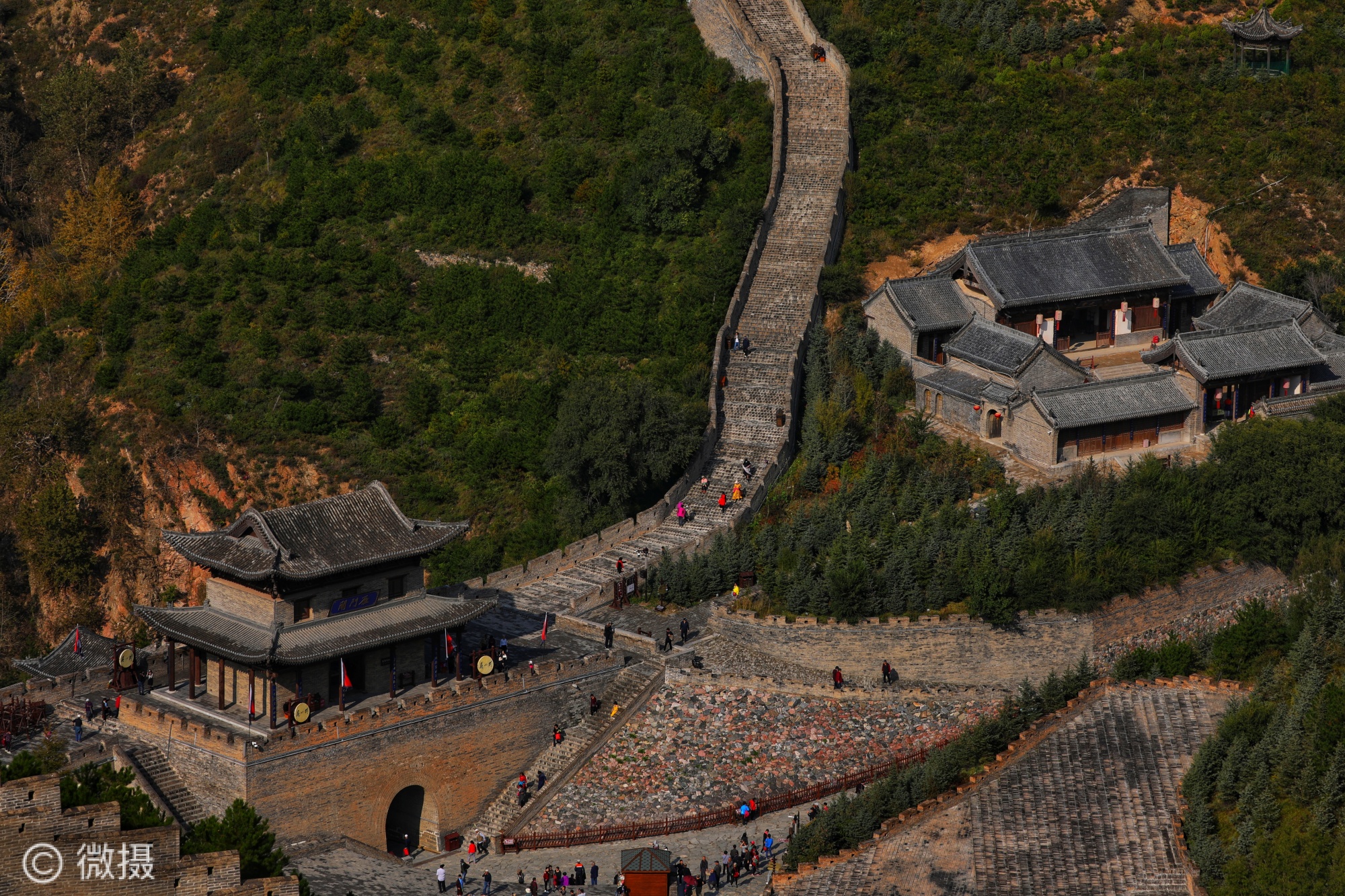 A scenic view of Xinzhou Great Wall Yanmenguan