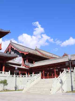A scenic view of Xinzhou Luohou Temple