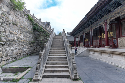 A scenic view of Xinzhou Wutaishan Nanshan Temple