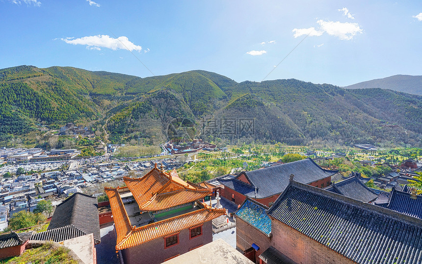 A scenic view of Xinzhou Wutaishan Nanshan Temple