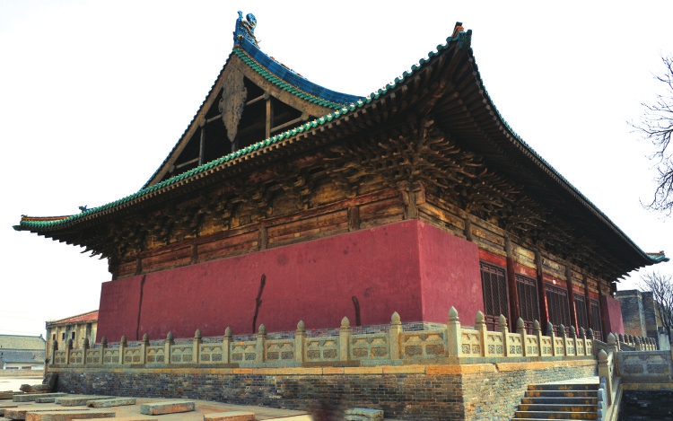 A scenic view of Xinzhou Yanqing Temple