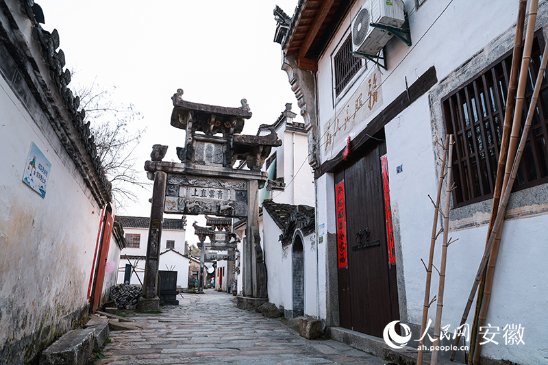 A scenic view of Xuancheng Jiangcun Gu Jianzhuqun