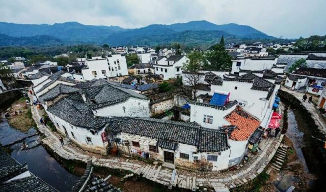 A scenic view of Xuancheng Shangzhuang Gu Jianzhuqun