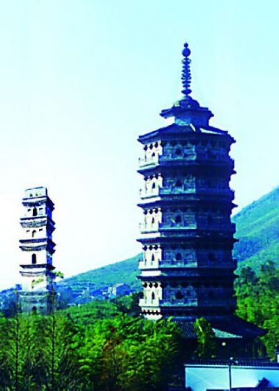 A scenic view of Xuancheng Shuixi Shuangta
