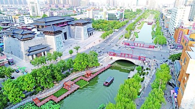 A scenic view of Xuchang Hanweixudugucheng