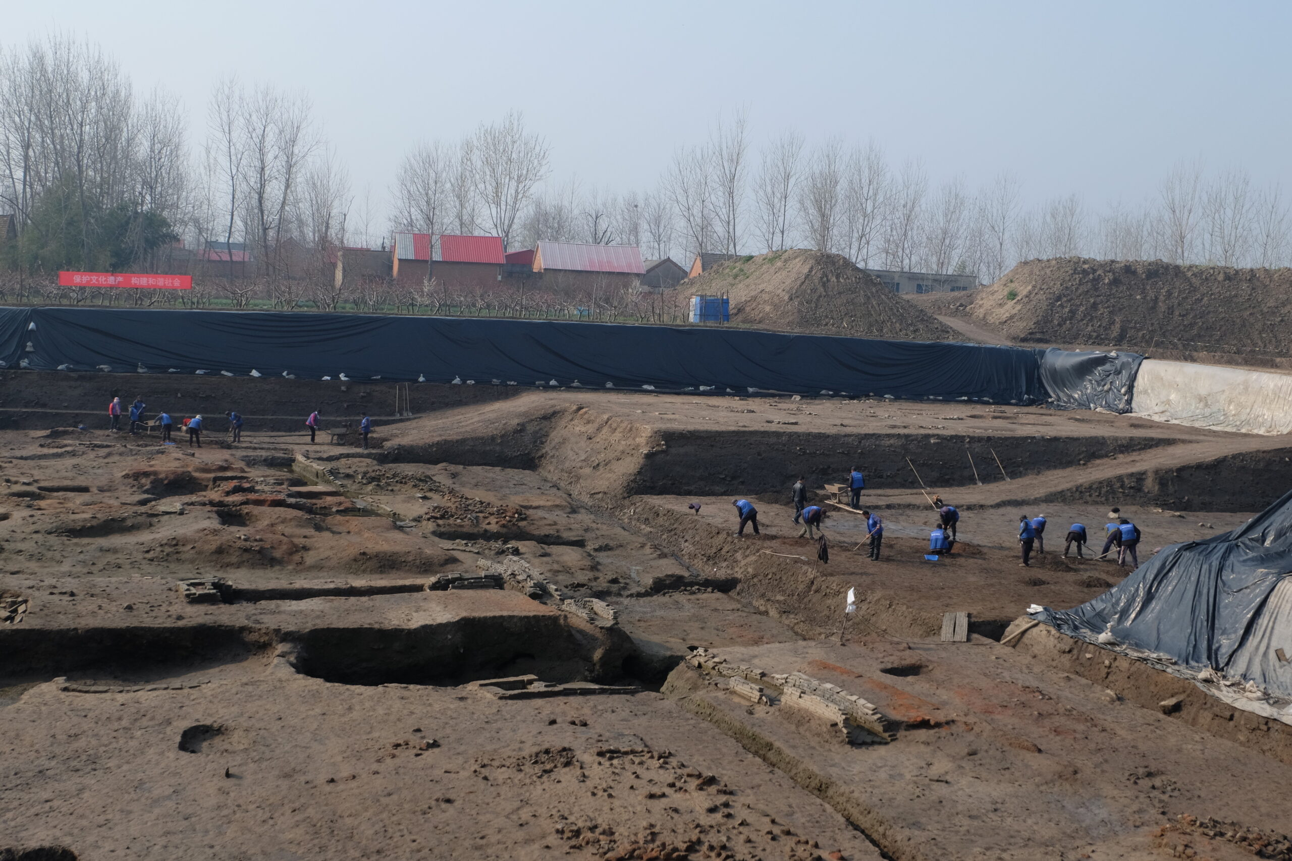A scenic view of Xuzhou Xiapi Gucheng Yizhi