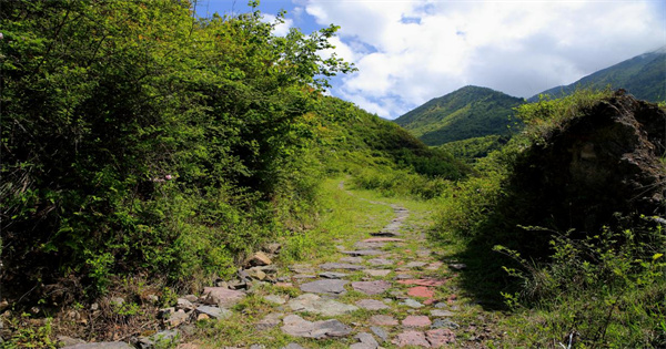 A scenic view of Yaan Ershisidao Guai Gudao Yizhi