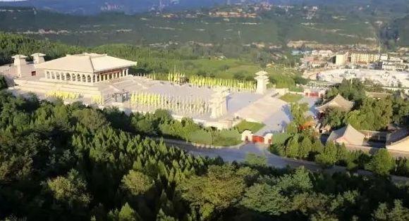 A scenic view of Yanan Huangdi Mausoleum
