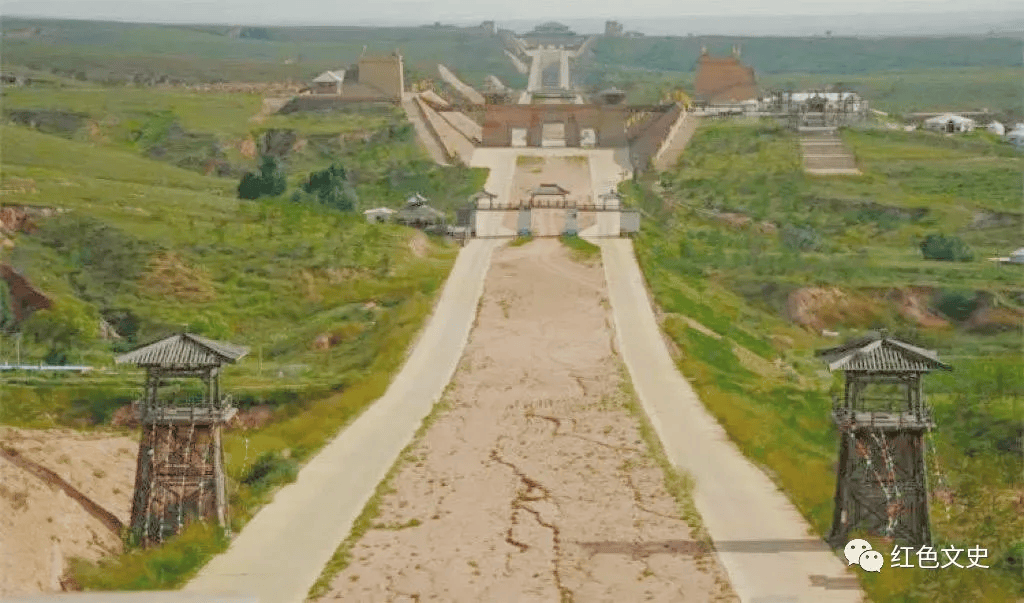 A scenic view of Yanan Qin Zhidao Yanan Section