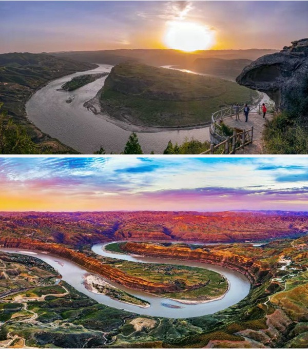 A scenic view of Yanan Tiebiancheng Site