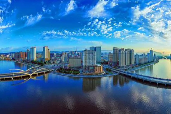 A scenic view of Yanbian Mopancun Shancheng