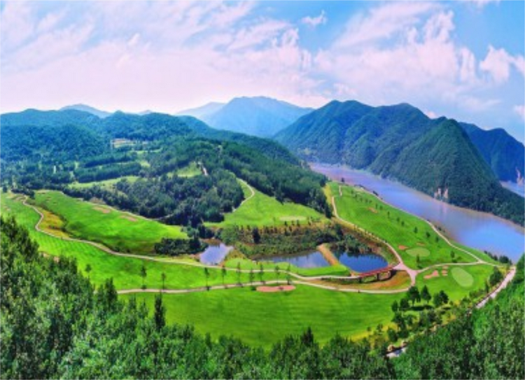 A scenic view of Yanbian Mopancun Shancheng