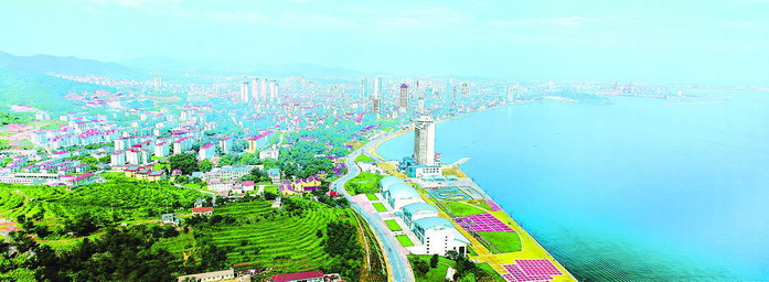 A scenic view of Yantai Qucheng Gucheng Yizhi