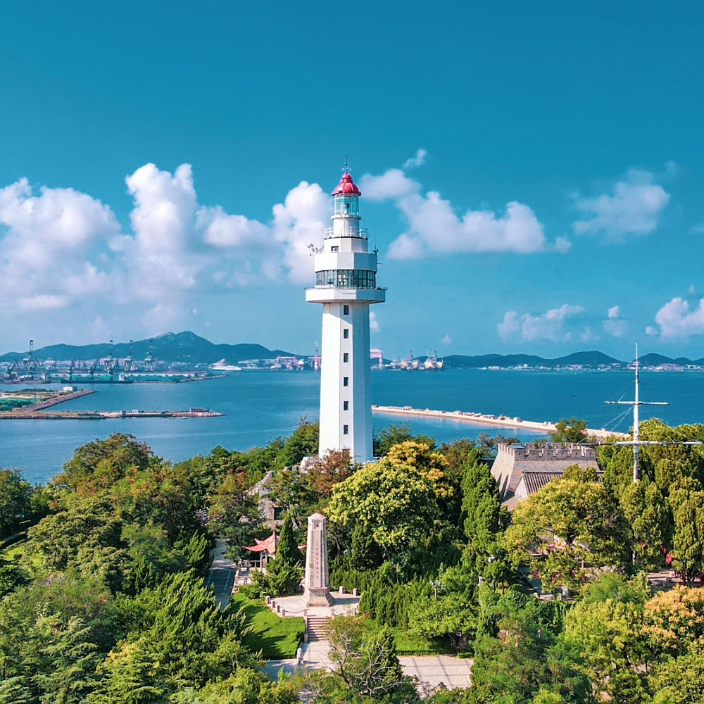A scenic view of Yantai Xi Paotai