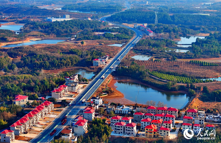 A scenic view of Yichun Fengquqiao