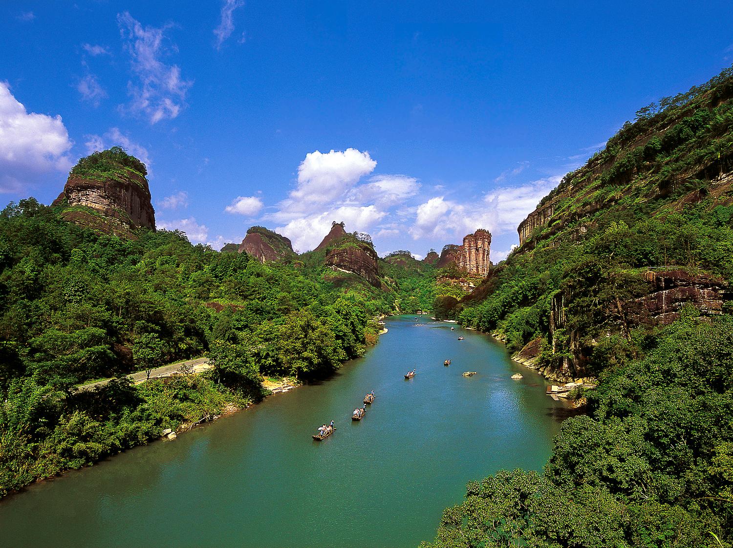 A scenic view of Yichun Laohudun Yizhi