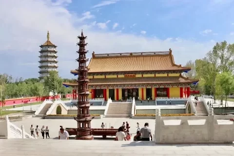 A scenic view of Yili Jingyuansi