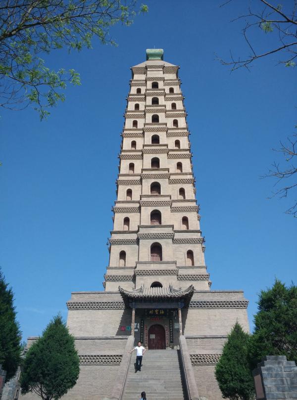 A scenic view of Yinchuan Hongfota
