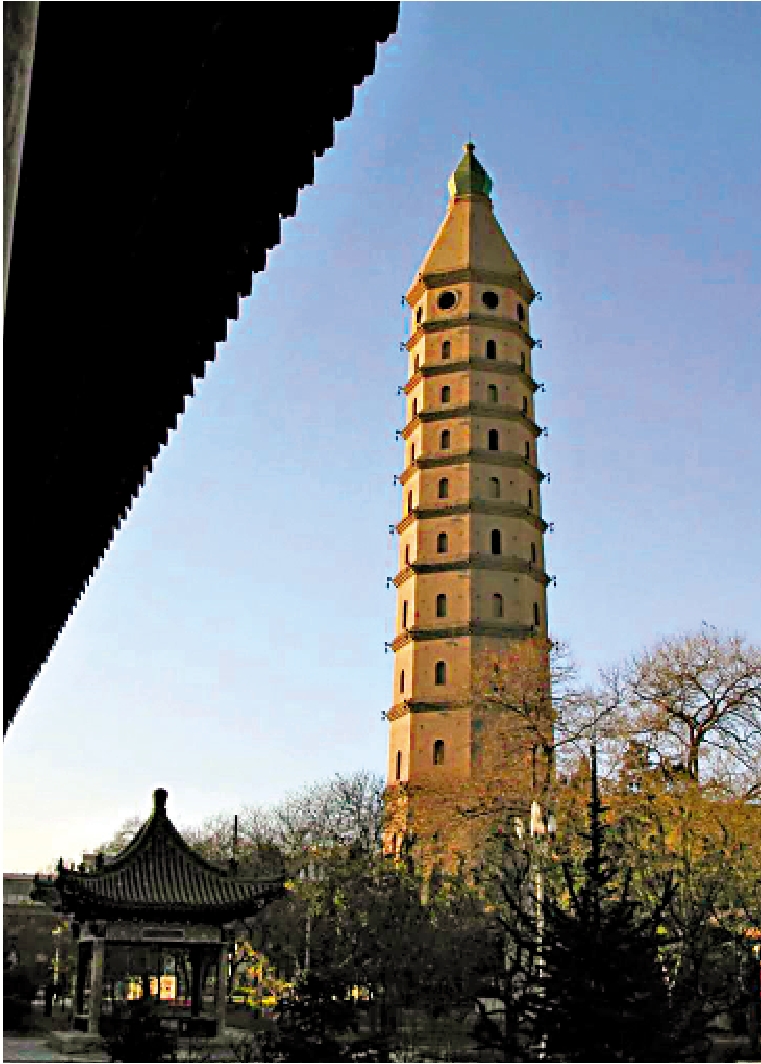A scenic view of Yinchuan Hongfota