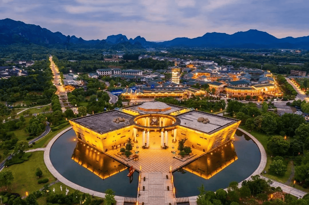 A scenic view of Yingtan Longhushan Gu Jianzhuqun