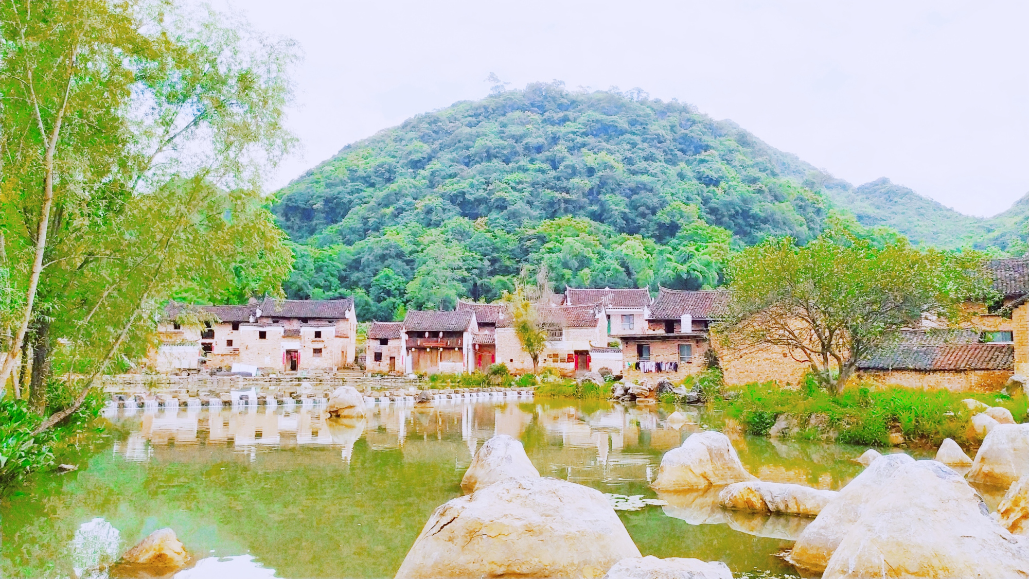 A scenic view of Yongzhou Shude Shanzhuang