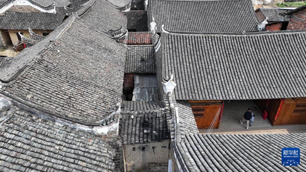A scenic view of Yongzhou Suiyuanlou Gujianzhuqun