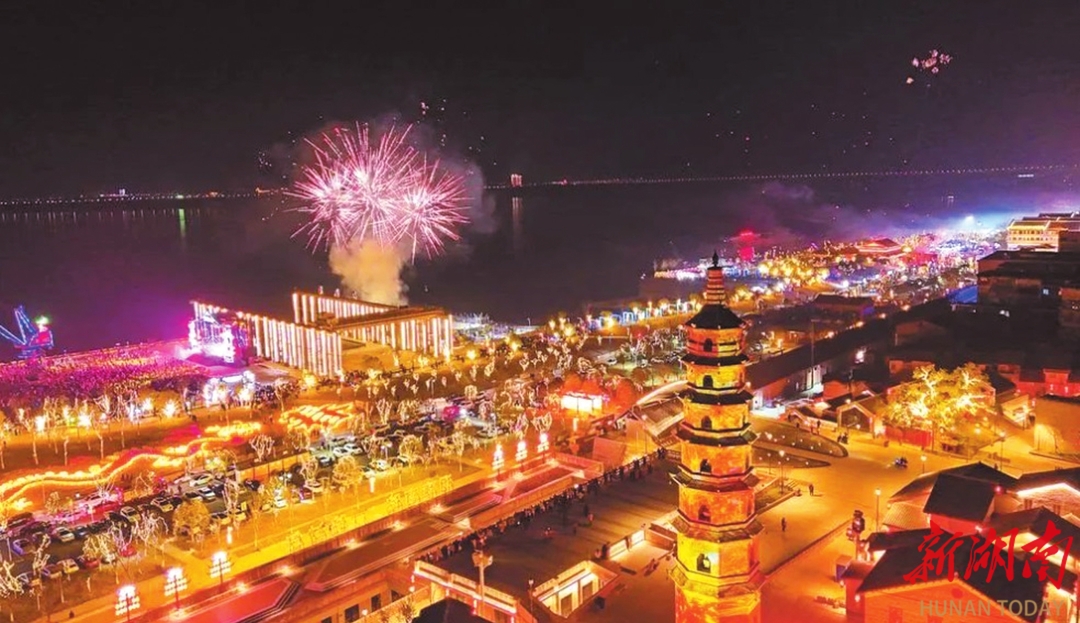 A scenic view of Yueyang Cishita