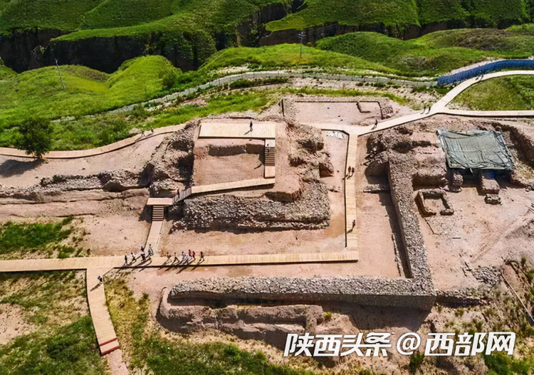 A scenic view of Yulin Shimao Site