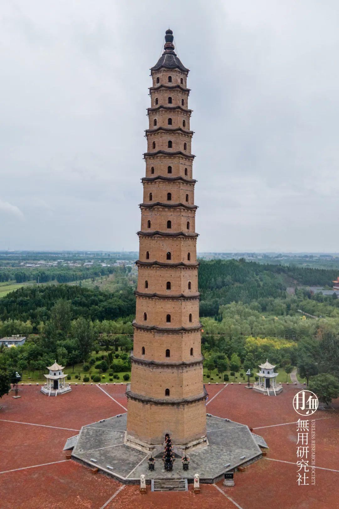 A scenic view of Yuncheng Beiyangcheng Brick Pagoda