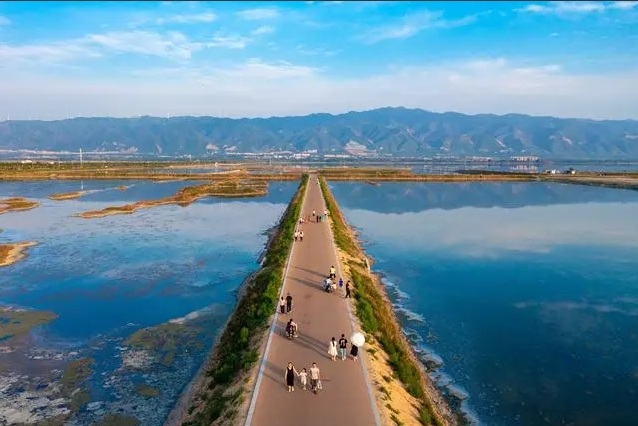 A scenic view of Yuncheng Dongxiafeng Site