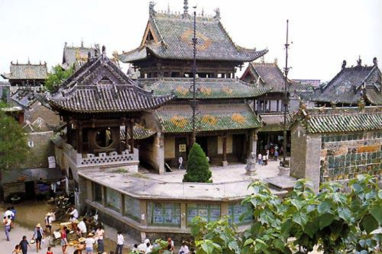 A scenic view of Yuncheng Fusheng Temple Xinjiang