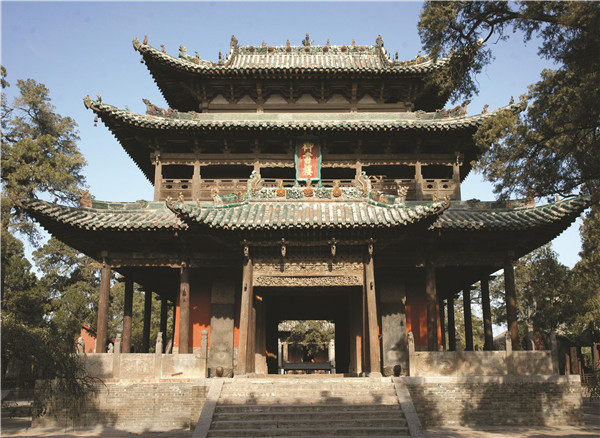 A scenic view of Yuncheng Guangwang Temple