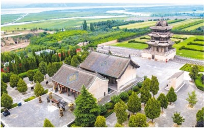 A scenic view of Yuncheng Guduo Houtu Temple
