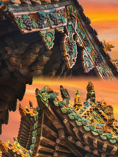 A scenic view of Yuncheng Guduo Houtu Temple