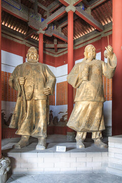 A scenic view of Yuncheng Houji Miao