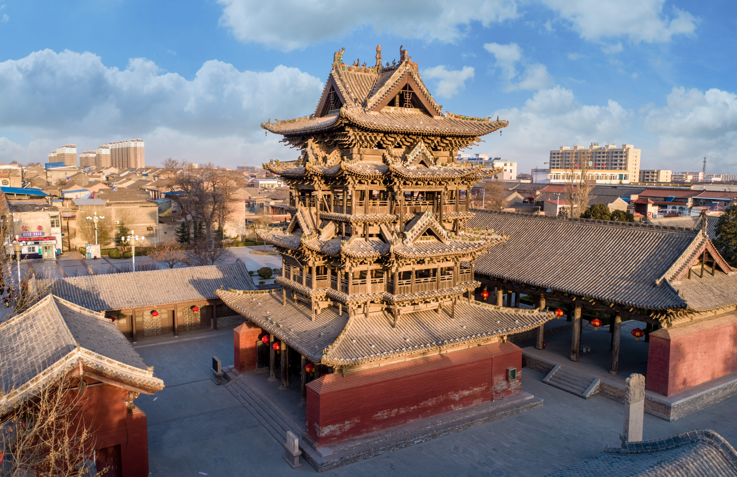 A scenic view of Yuncheng Jiangzhou Confucian Temple
