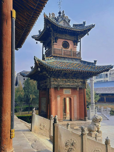 A scenic view of Yuncheng Jishan Jiwang Temple