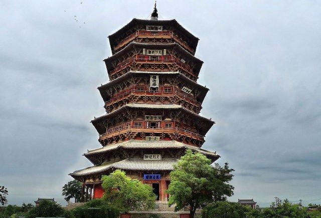 A scenic view of Yuncheng Nanyangcun Shousheng Temple Pagoda