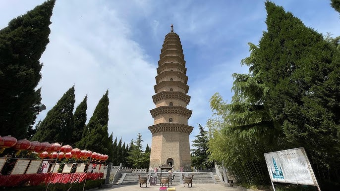 A scenic view of Yuncheng Nanyangcun Shousheng Temple Pagoda