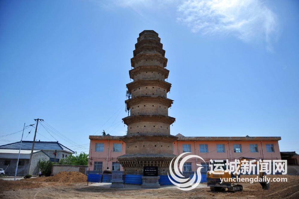 A scenic view of Yuncheng Nanyangcun Shousheng Temple Pagoda