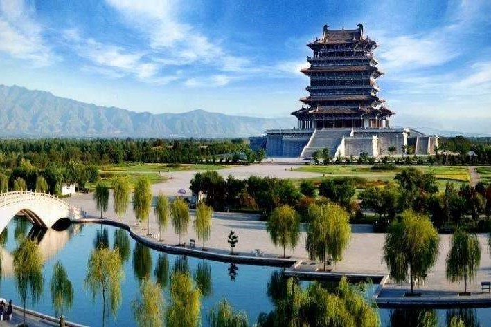 A scenic view of Yuncheng Shangfeng Shengmu Temple