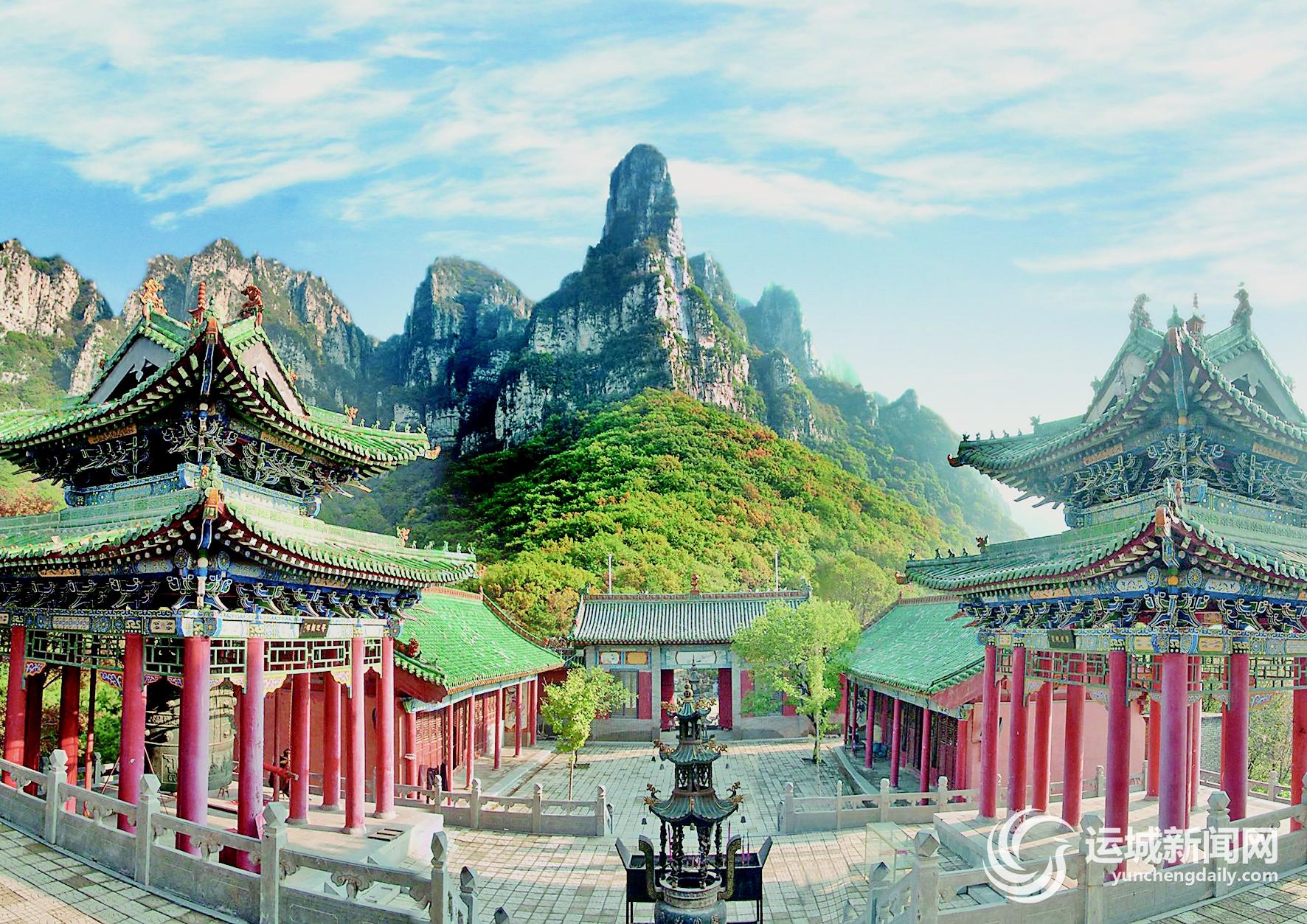 A scenic view of Yuncheng Shangfeng Shengmu Temple