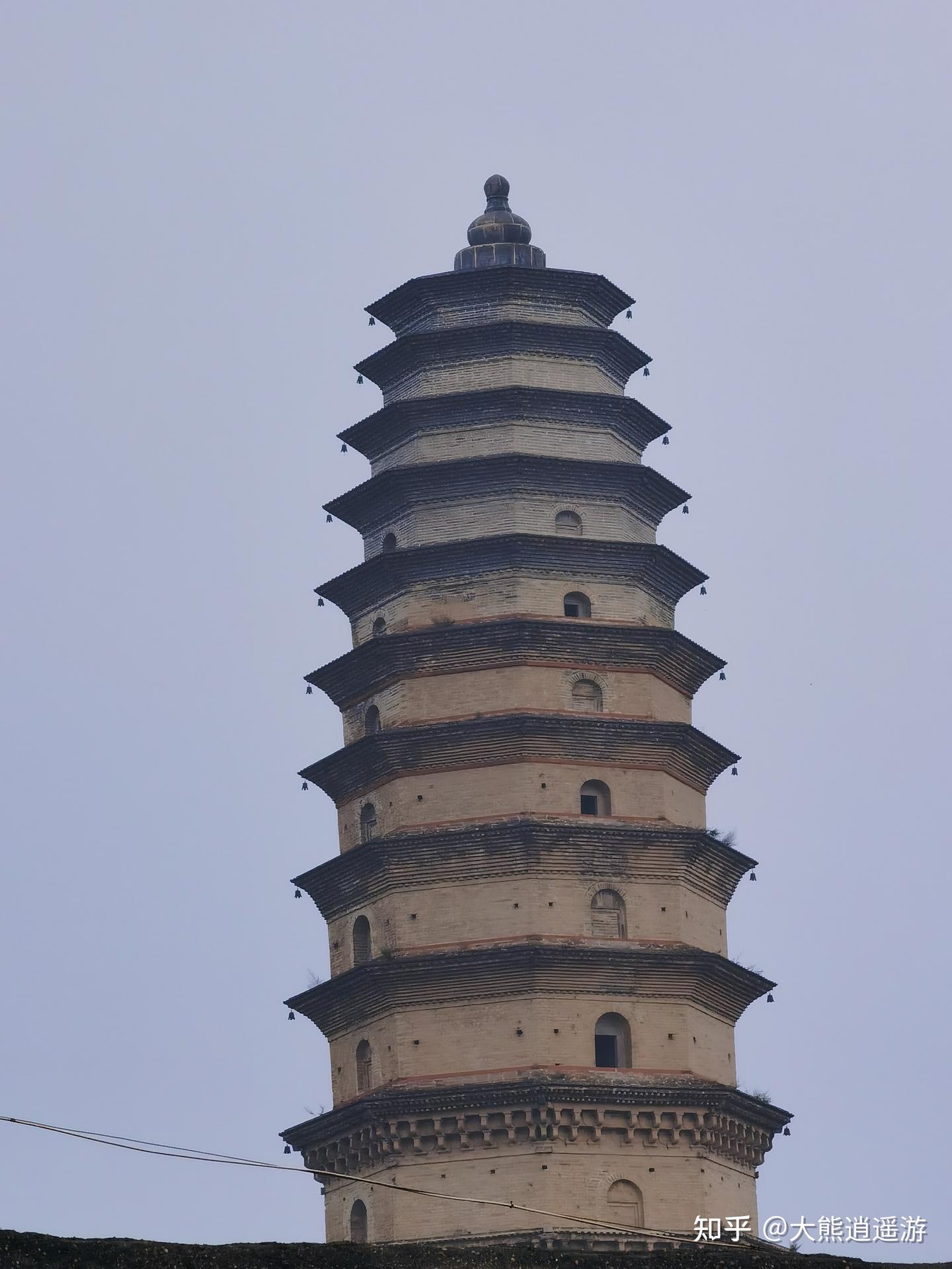 A scenic view of Yuncheng Taiping Xingguo Temple Pagoda