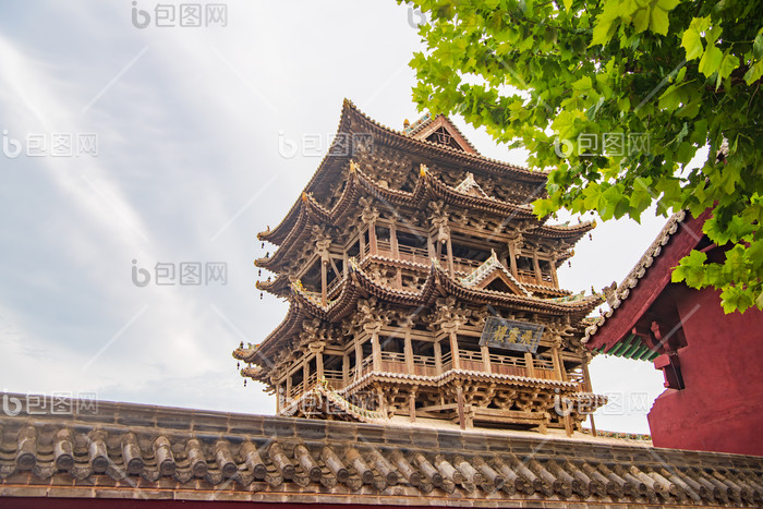 A scenic view of Yuncheng Wanrong Dongyue Temple